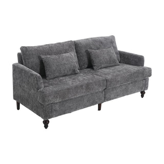 Mid Century Modern Fabric Loveseat Sofa, 2 Seat Upholstered Couch