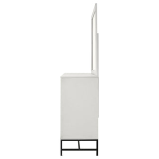Taraval - 6 Drawer Dresser With Mirror - White