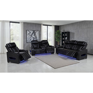 Isadora - Power Reclining Sofa With Dual Independent Recline - Black
