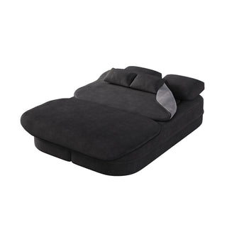 2 In 1 Foldable Sofa Bed With Multi Functional Blanket, Floor Lounge Sofa