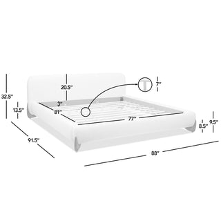 Alpine - Puffy Modern Platform Bed