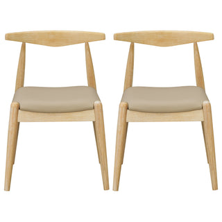 Dining Chairs With Ergonomic Backrest (Set of 2)