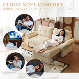 Sofa Bed, 2 In 1 Design For Living Rooms