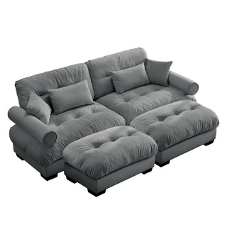 Super Comfort Oversized Modular Sectional Sofa With Movable Ottoman