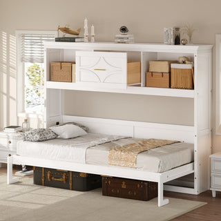 Murphy Bed With Charging Station And Drawer