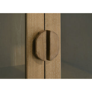 Dreydon - 4 Door Display Cabinet - Light Brown