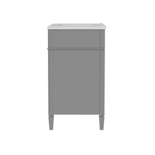Bathroom Vanity With Top Sink, 2 Drawers, Tip Out Drawer