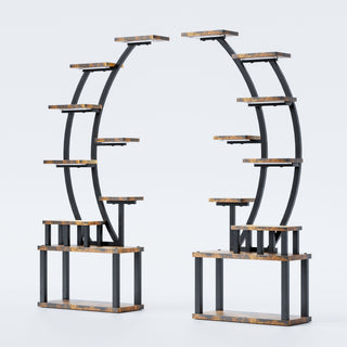 9 Tiered Indoor Plant Stand With 5 Adjustable Grow Lights
