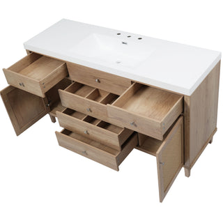 Modern Bathroom Vanity With Sink, Soft Close Drawers