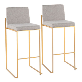 Fuji - Contemporary Design High Back Barstool