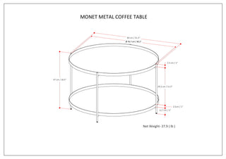Monet - Handcrafted Table