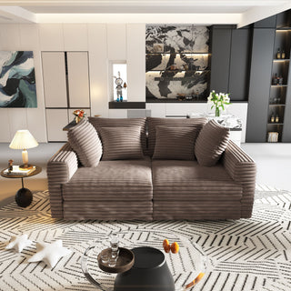 4 Seat Sofa, Deep Seat Couches With Soft Pillows