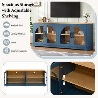 TV Stand With Semi Arched Doors