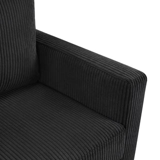 Sleeper Sofa With Foldable Mattress, USB Ports, Side Table & Storage Pocket