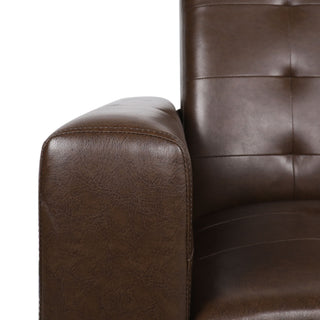 Langseth - Contemporary Tufted Pushback Recliner - Dark Brown