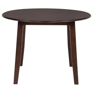 Verety - 5 Piece Round Dining Set With Chairs - Dark Brown
