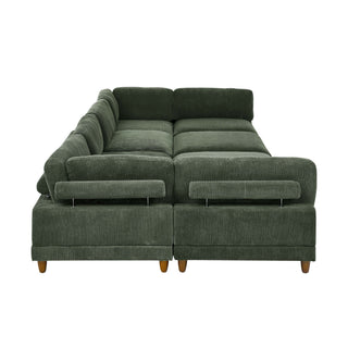 Modern Modular Sectional With Adjustable Back Support