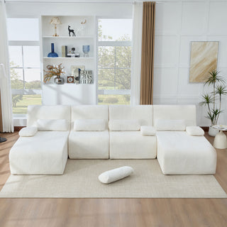 Oversized Sectional Sofa, Living Room Seating With Modular Design