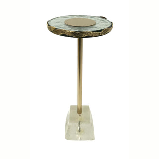 Anaheim - Round Accent Table - Gold