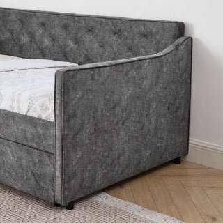 Daybed With Pop Up Trundle And USB Charging Armrest