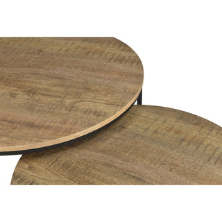 Arrize - 2 Piece Round Nesting Coffee Table Set - Mango Color