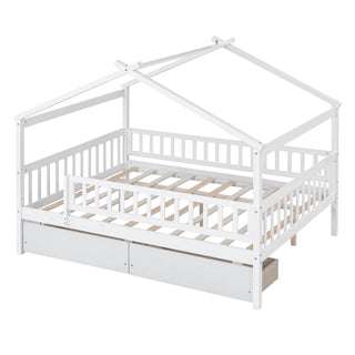 House Bed With 2 Drawers
