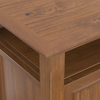 Amherst - TV Media Stand - Medium Saddle Brown