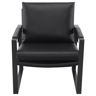 Goldbriar - Upholstered Track Arm Accent Chair - Black