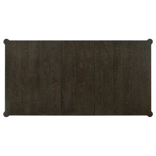 Blakely - Leaf Dining Table With Tapered Legs Accents - Ash Brown