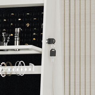 Swivel Jewelry Cabinet With Full Length Mirror