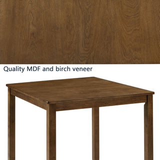 Dining Square 4 Person Counter Height Table, Only The Table - Oak