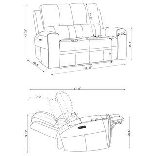 Boyce - Triple Power Reclining Sofa Set With Independent Headrest