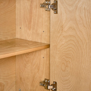 Fluted Sideboard Buffet Cabinet With 2 Doors And Adjustable Shelf, Storage Cabinet For Entryway