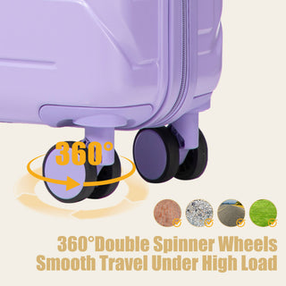 Hard Shell Travel Luggage With Scratch Resistant Surface