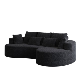 Curved Oversized Sectional Sofa With Extra Deep Seat