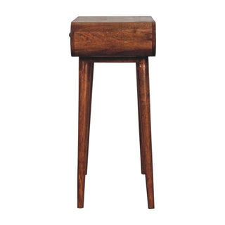 Mini Dressing Table With Foldable Mirror - Caramel
