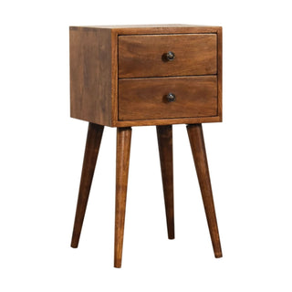 Mini 2 Drawer Nightstand
