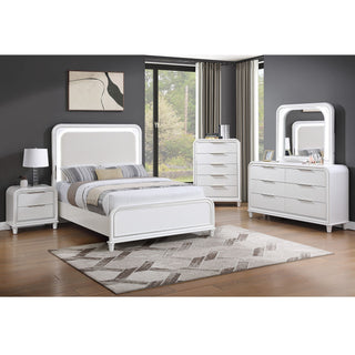 Bedroom Chest With 5 Drawers Storage Furniture - White