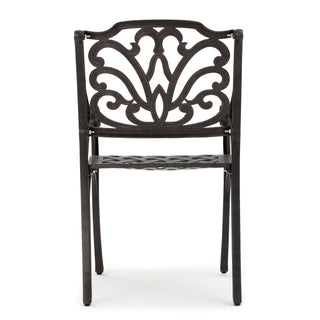 Patio Cast Aluminum Outdoor Dining Chairs (Set of 2) - Bronze