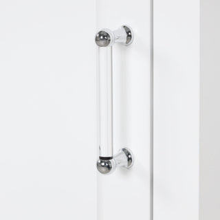 Tall Freestanding Bathroom Storage Cabinet With Adjustable Shelf And 2 Drawers