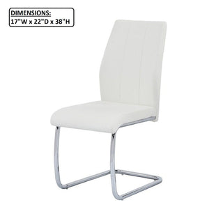 Dining Chair, Soft Upholstered (Set of 2) - White