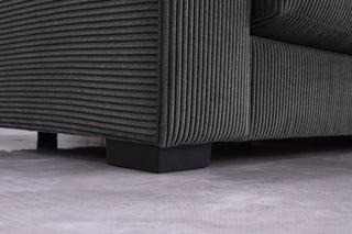 Naomi - 3 Piece Upholstered Sectional - Dark Gray