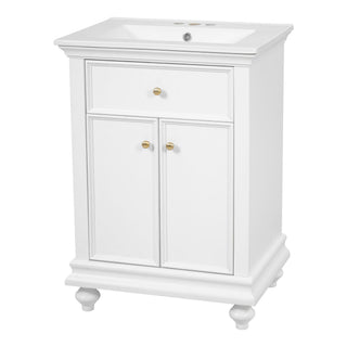 Modern Bathroom Vanity With Tip-Out Drawer And Soft-Close Hinges