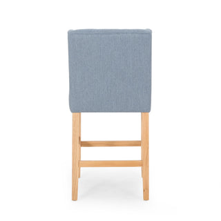 Vienna - Contemporary Fabric Tufted & Wingback Counter Stools (Set of 2)