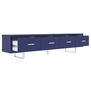TV Stand With Slatted Drawers