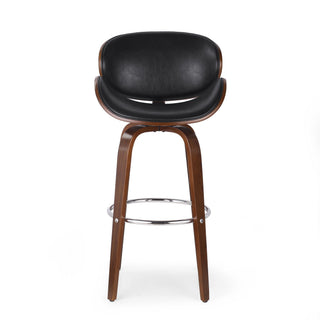 Lumos - Mid Century Modern Upholstered Swivel Barstool