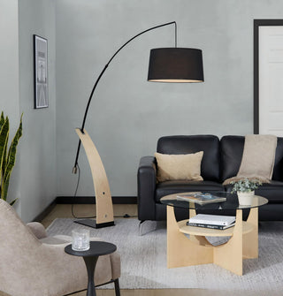 Robyn - Floor Lamp - Natural / Black