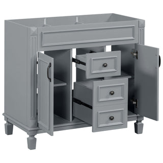 Bathroom Vanity Cabinet With 2 Soft Closing Doors And 2 Drawers