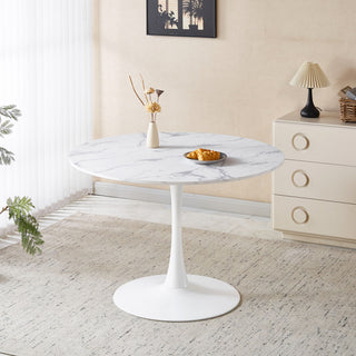 Round Tulip Table, Pedestal Design