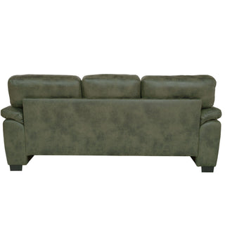 3 Seater Sofa With Padded Armrests And Triangular Leg